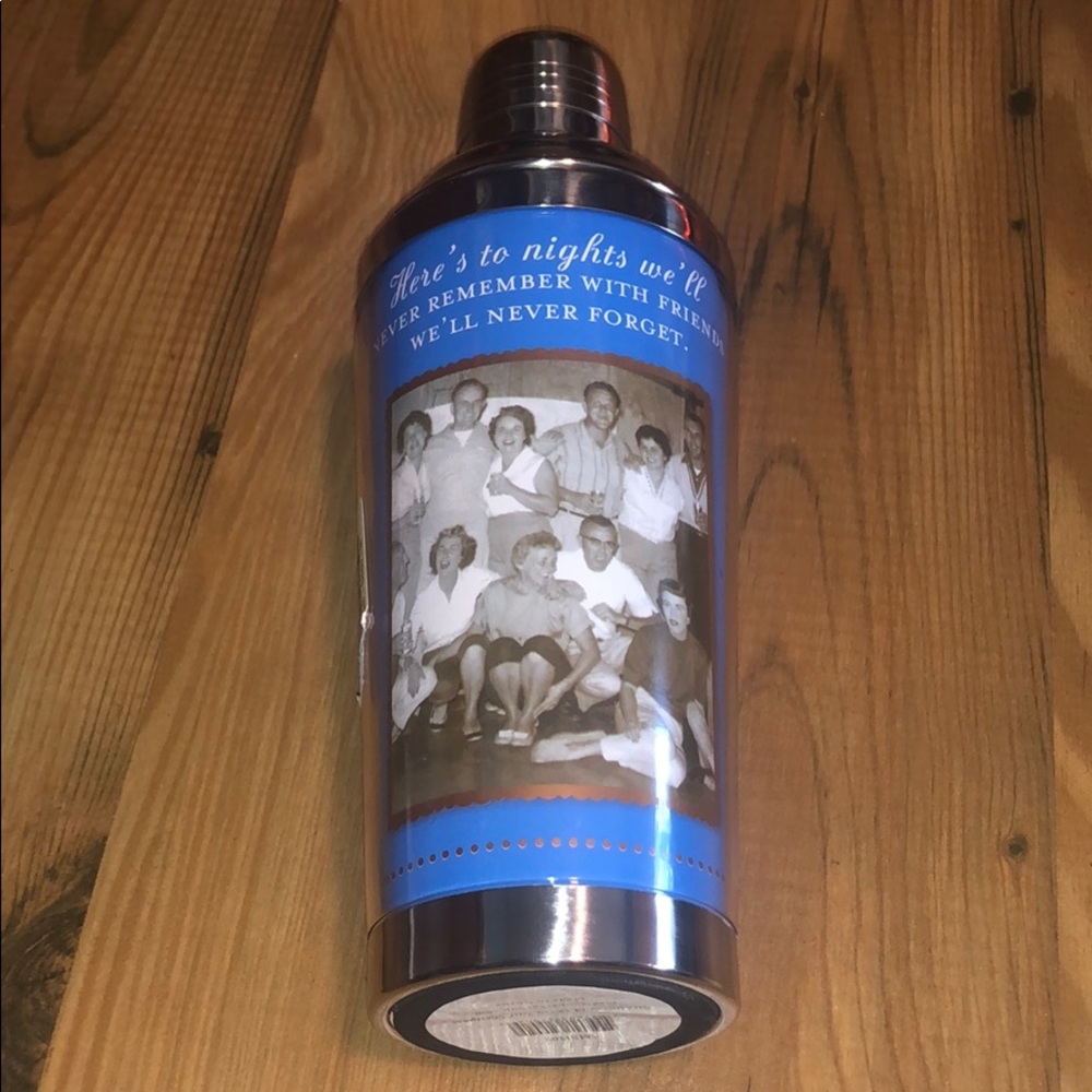 🆕 Anthro Shannon Martin Blue Cocktail Shaker 🆓🎁